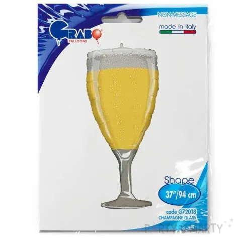 balon foliowy kieliszek szampana z babelkami grabo 37 shp