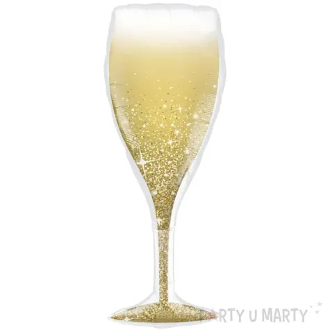 balon foliowy kieliszek szampana zloty qualatex 39 shp