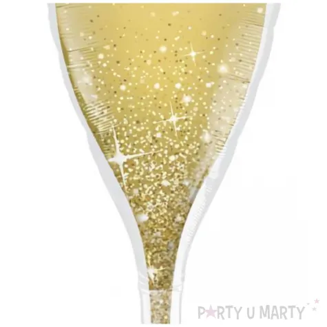 balon foliowy kieliszek szampana zloty qualatex 39 shp
