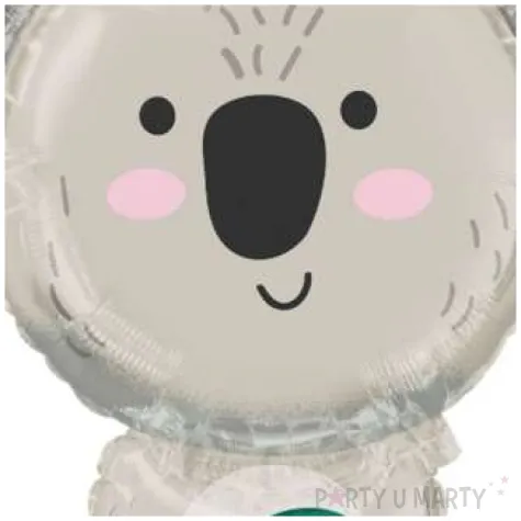 balon foliowy koala z lisciem amscan 28 shp