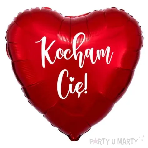 balon foliowy kocham cie czerwony 18 hrt