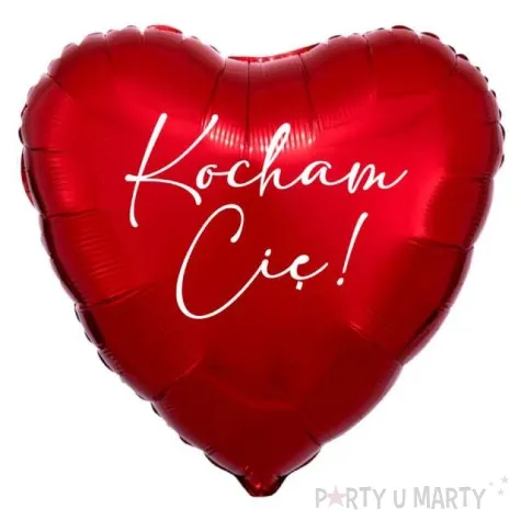 balon foliowy kocham cie czerwony 18 hrt