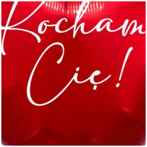 balon foliowy kocham cie czerwony 18 hrt
