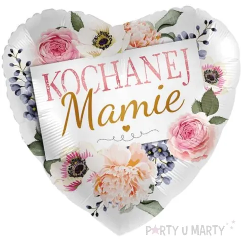 balon foliowy kochanej mamie rozane serce amscan 17 hrt