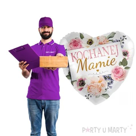 balon foliowy kochanej mamie rozane serce premioloon 17 hrt