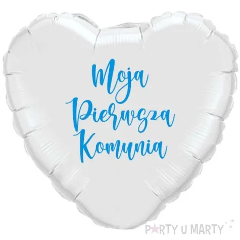 balon foliowy komunia swieta bialo blekitny 18 hrt