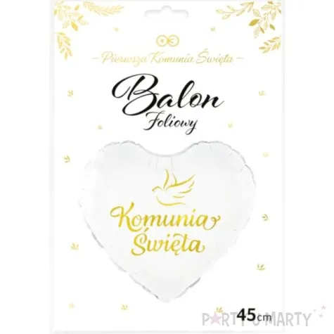 balon foliowy komunia swieta golabek partypal 18 hrt