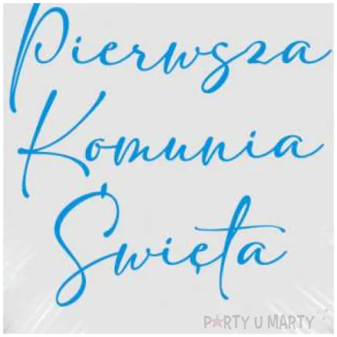 balon foliowy komunia swieta light bialo blekitny 18 hrt