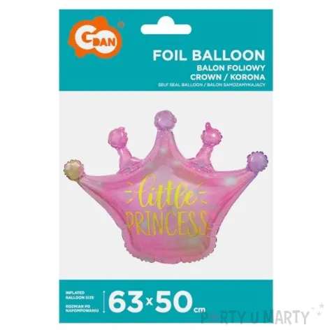 balon foliowy korona little princess godan 24 shp