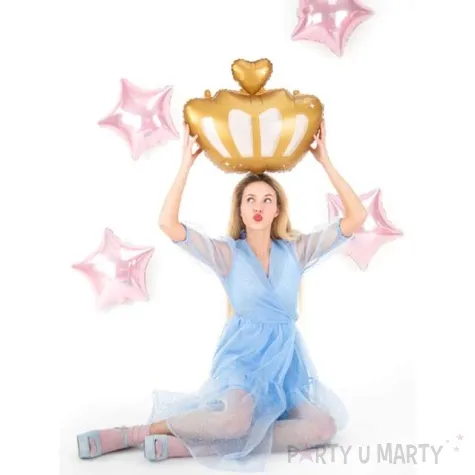 balon foliowy korona zloty partydeco 20 shp