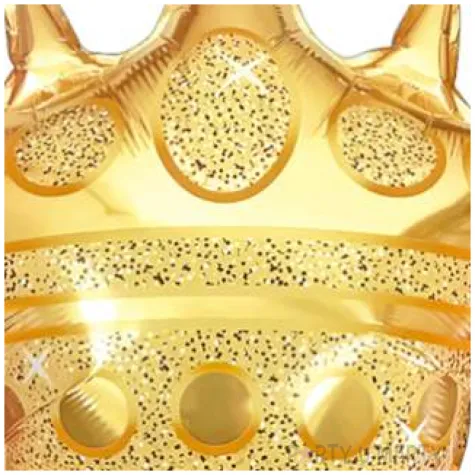 balon foliowy korona zloty partypal 30 shp