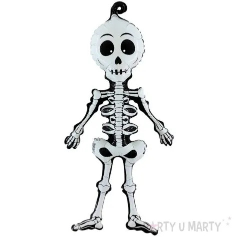 balon foliowy kosciotrupek bialy carnival toys 29 shp
