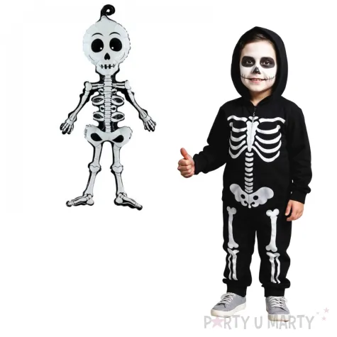 balon foliowy kosciotrupek bialy carnival toys 29 shp