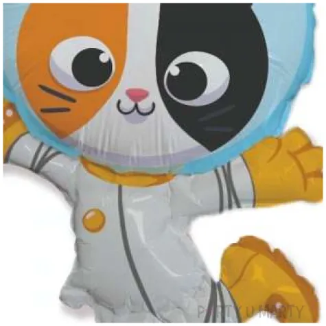 balon foliowy kot astronauta kosmos flexmetal 24 shp