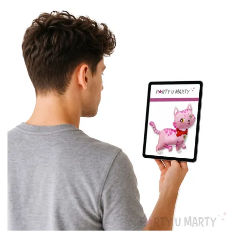 balon foliowy kotek rozowy flexmetal 14 shp