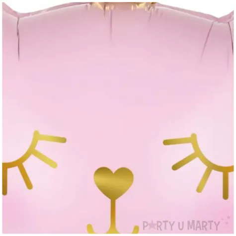 balon foliowy kotek z korona rozowy godan 17 shp