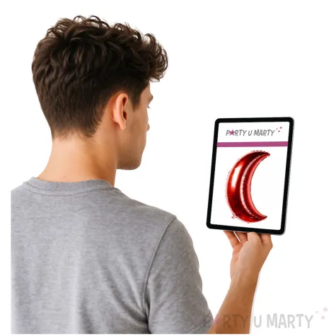 balon foliowy ksiezyc czerwony jix 10 shp