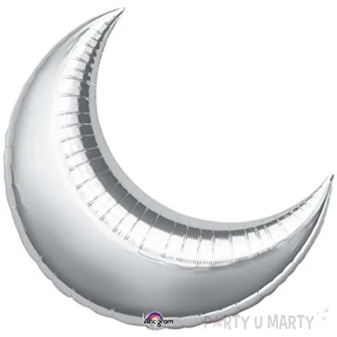 balon foliowy ksiezyc srebrny amscan 29 shp