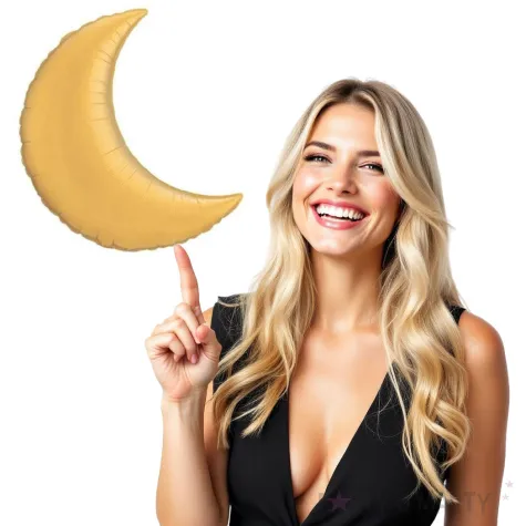 balon foliowy ksiezyc zolty qualatex 9 shp