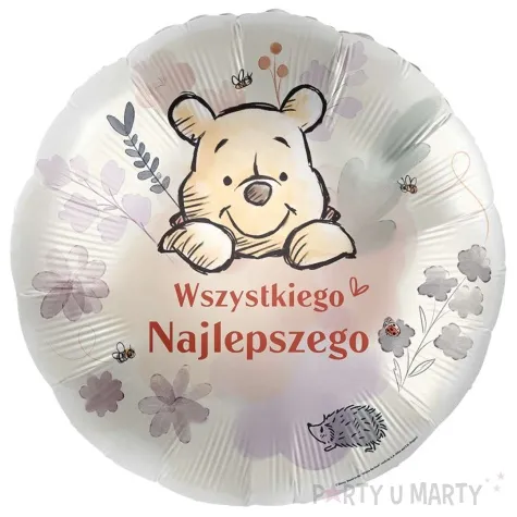 balon foliowy kubus puchatek wszystkiego najlepszego premioloon 17 rnd