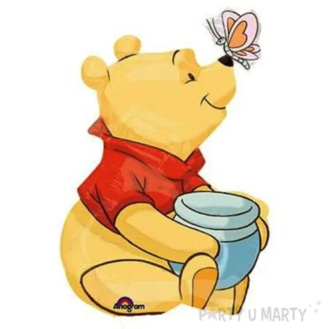 balon foliowy kubus puchatek z miodem amscan 15 shp