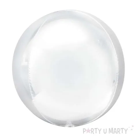 balon foliowy kula bialy amscan 20 orb