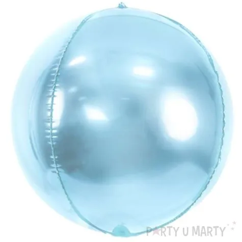 balon foliowy kula blekitny partydeco 16 orb