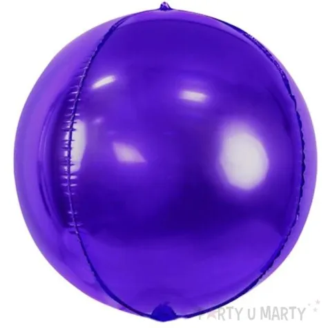 balon foliowy kula fioletowy partydeco 16 orb