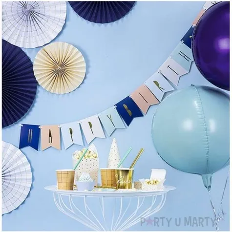 balon foliowy kula fioletowy partydeco 16 orb