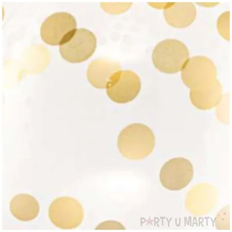 balon foliowy kula krysztalowa kropki zlote partydeco 16 orb