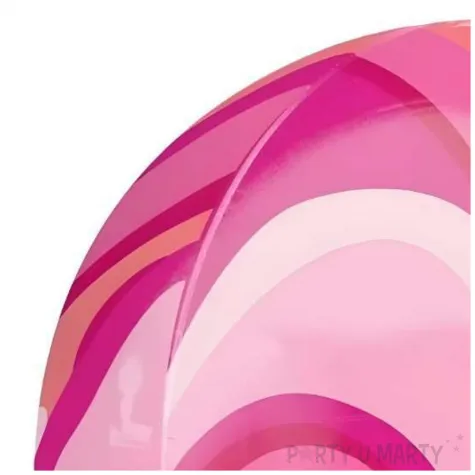 balon foliowy kula marmur rozowy amscan 16 orb