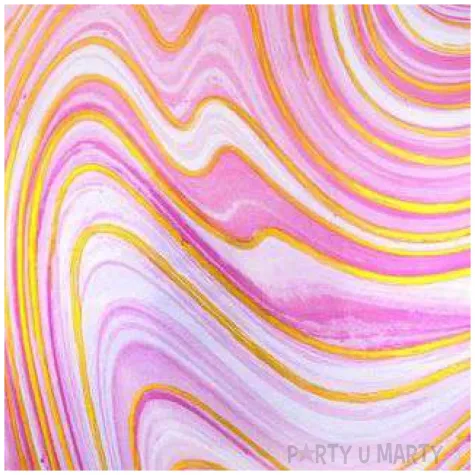 balon foliowy kula marmurek rozowy amscan 15 orb