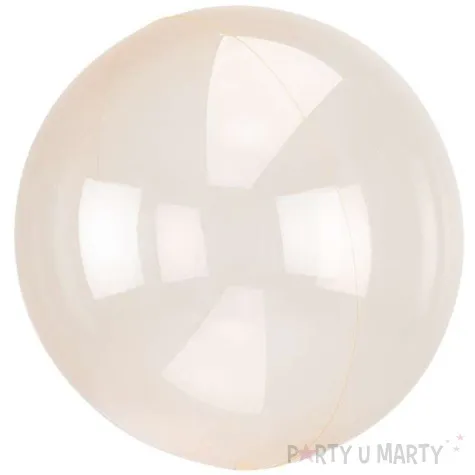 balon foliowy kula transparentna pomaranczowy amscan 18 orb