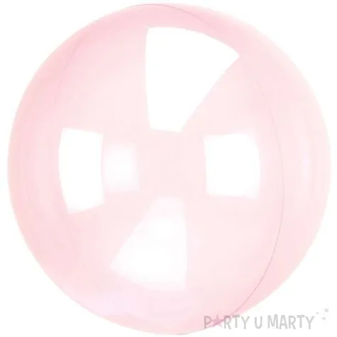 balon foliowy kula transparentna rozowy amscan 18 orb
