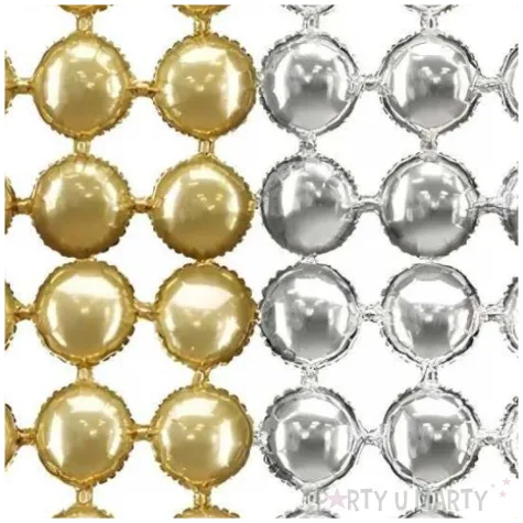 balon foliowy kurtyna balonowa scianka do zdjec dekoracja na urodziny wesele zlota srebrna 42