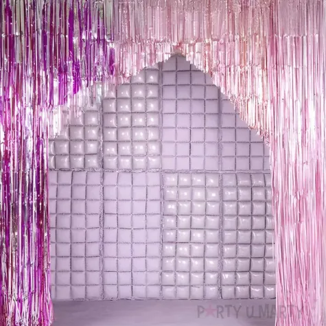 balon foliowy kurtyna scianka do zdjec fioletowy partydeco 43 shp