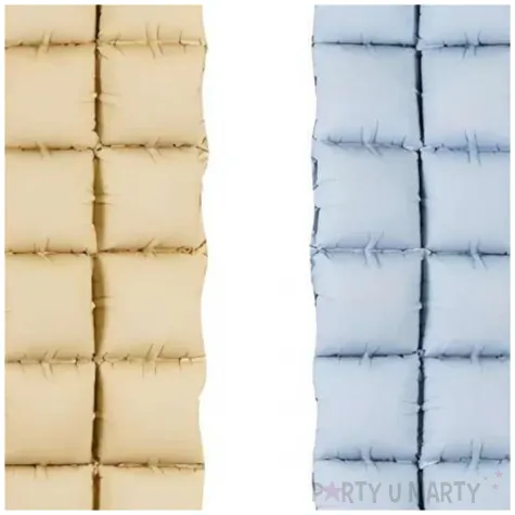 balon foliowy kurtyna scianka do zdjec niebieski bezowy partydeco 43 shp