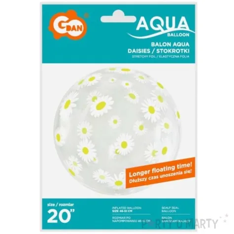 balon foliowy kwiatki stokrotki godan 20 rnd