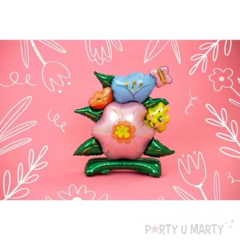 balon foliowy kwiaty stojacy partydeco 34 shp