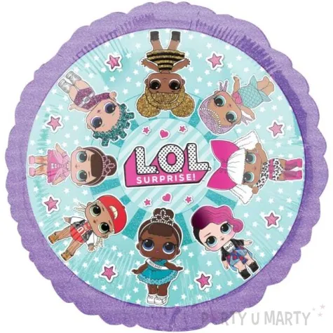 balon foliowy laleczki z lol surprise amscan 18 rnd