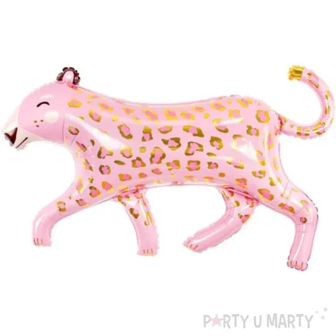 balon foliowy lampart rozowy partydeco 40 shp