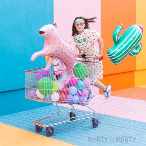 balon foliowy lampart rozowy partydeco 40 shp