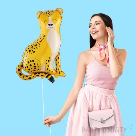 balon foliowy lampart safari zolty godan 28 shp