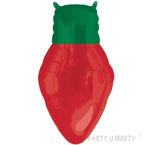 balon foliowy lampka choinkowa czerwony amscan 21 shp