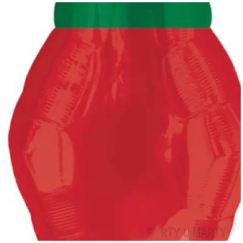 balon foliowy lampka choinkowa czerwony amscan 21 shp