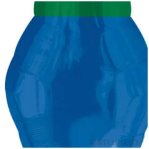 balon foliowy lampka choinkowa niebieski amscan 21 shp