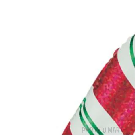 balon foliowy laska cukrowa bialo czerwony betallic 41 shp