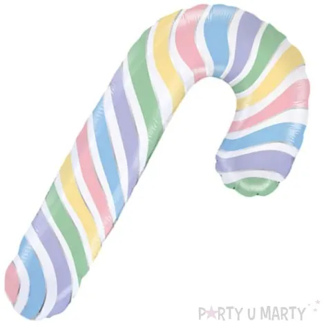 balon foliowy laska cukrowa teczowa grabo 14 shp