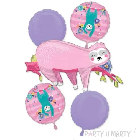 balon foliowy leniwiec amscan zestaw