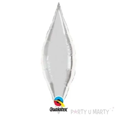 balon foliowy lezka srebrny qualatex 13 shp